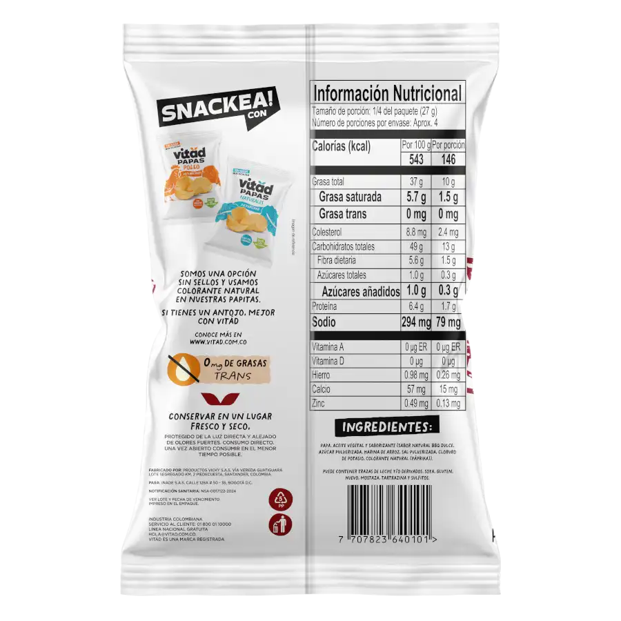 Papas BBQ Pa' Parchar 110g