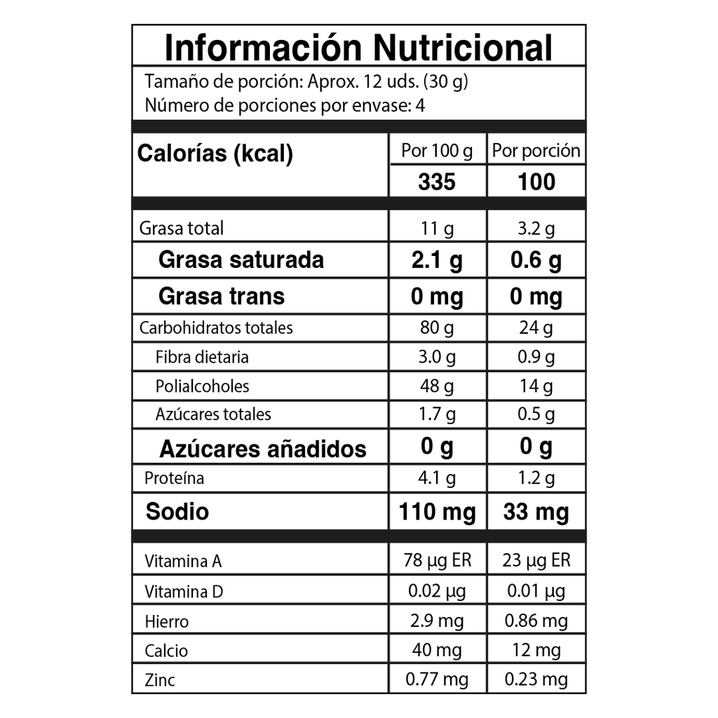 Mini Brownies sin Azúcar 120g