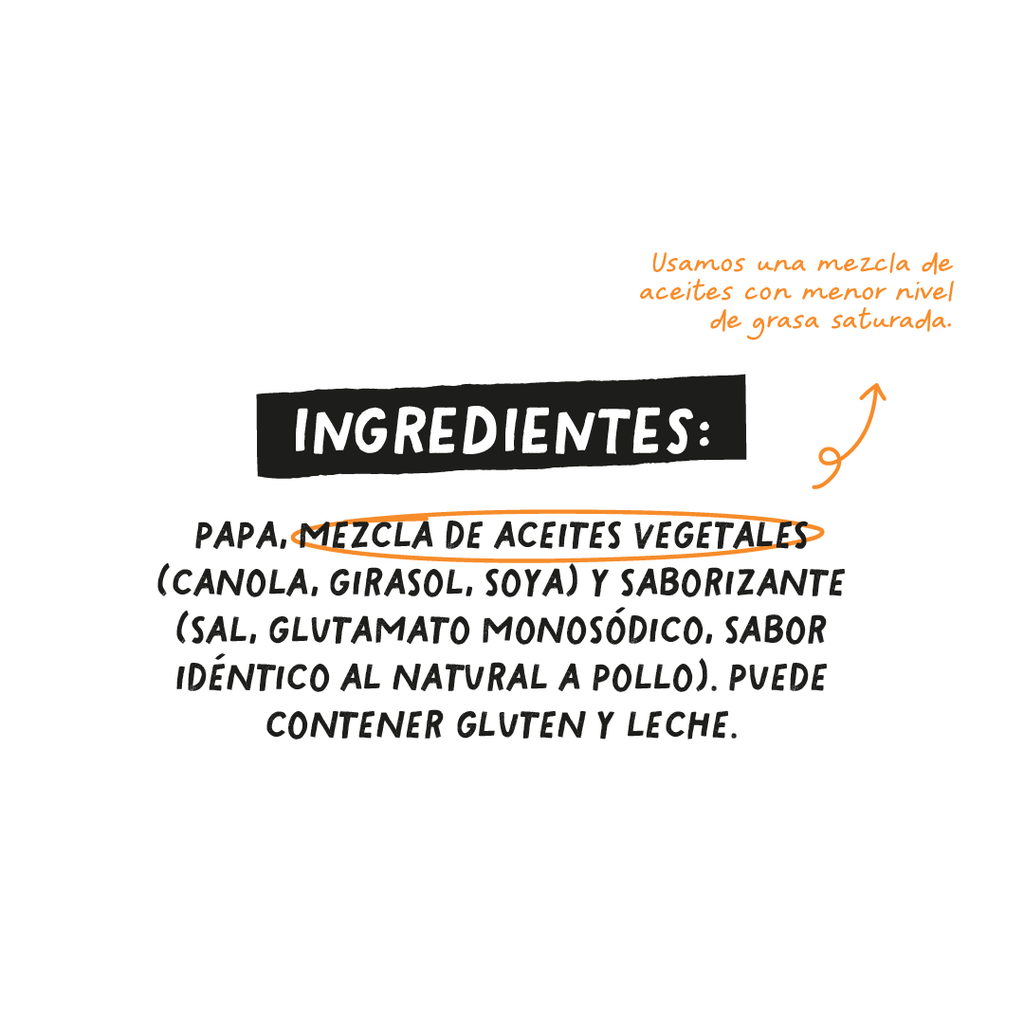 Papas de Pollo Pa' Parchar 110g
