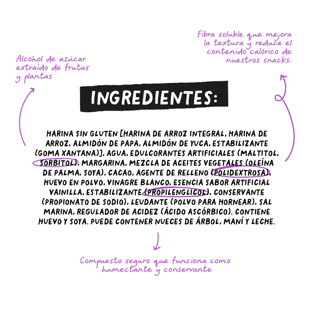 Mini Brownies sin Azúcar 120g