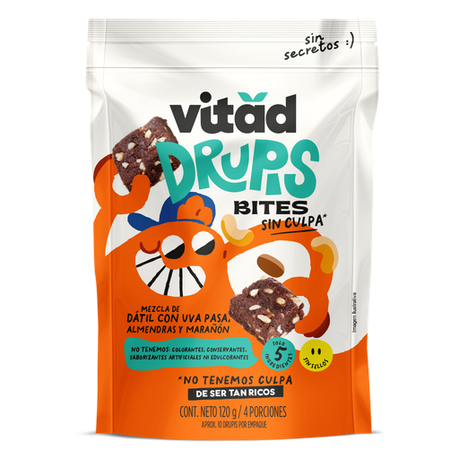 Drupis: Torticas de Marañón, Dátiles con Uva Pasa y Almendra 120g