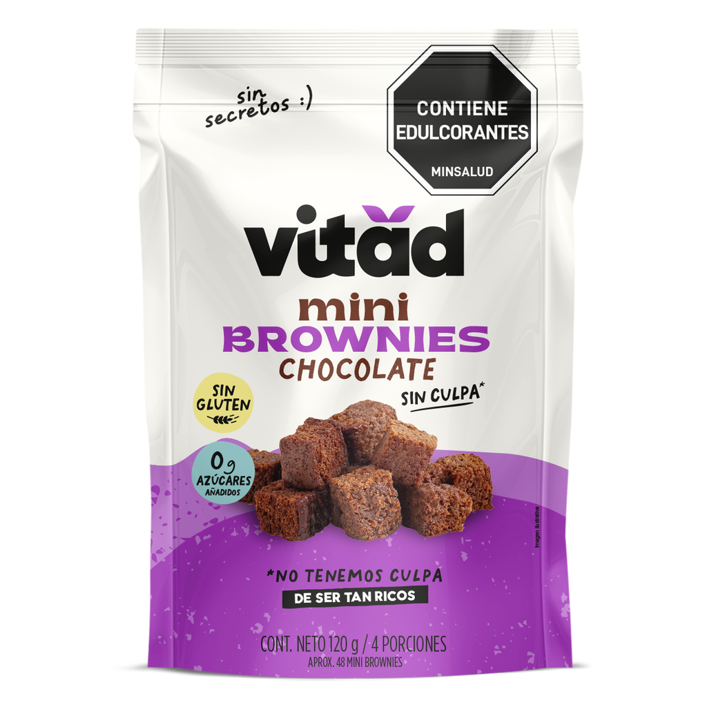 Mini Brownies sin Azúcar 120g