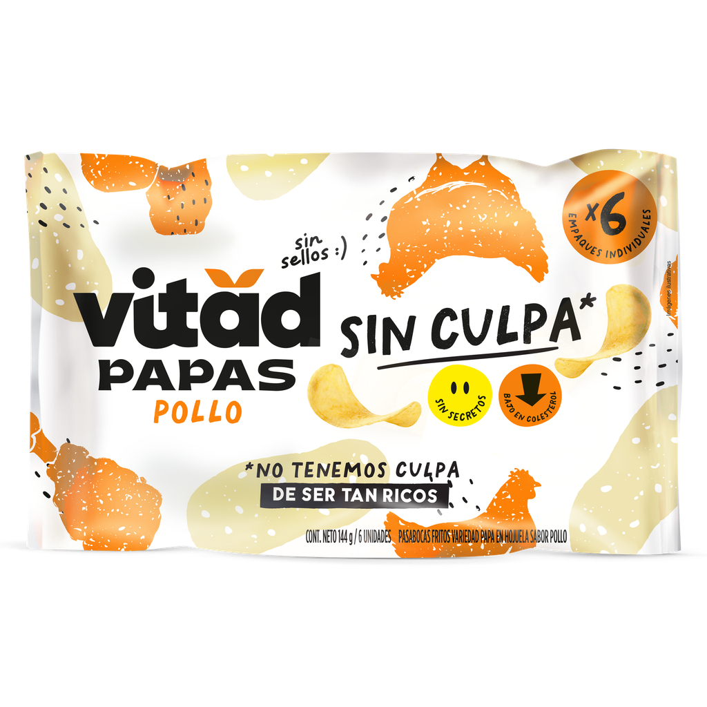 Papas de Pollo 24g x 6uds