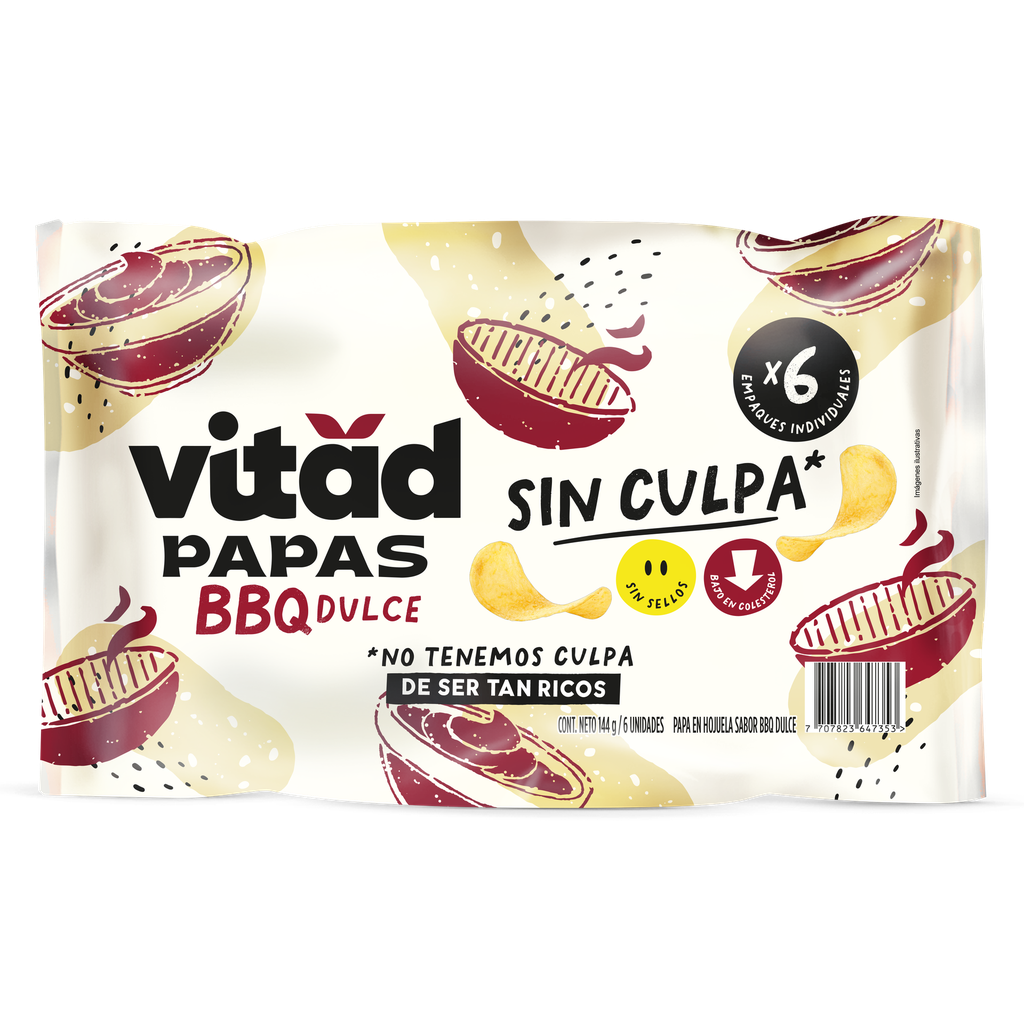 Papas BBQ 24g x 6uds