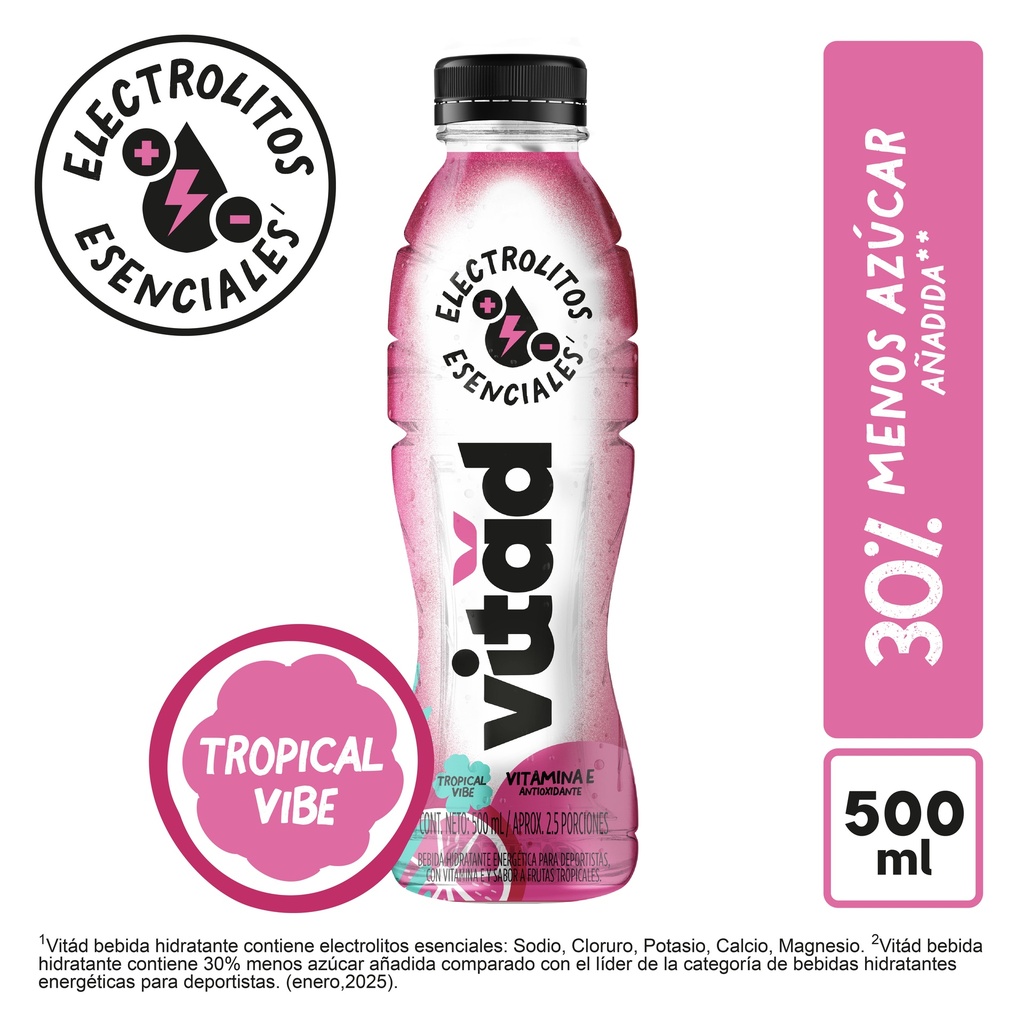 Bebida Hidratante Tropical vibe 500 Ml