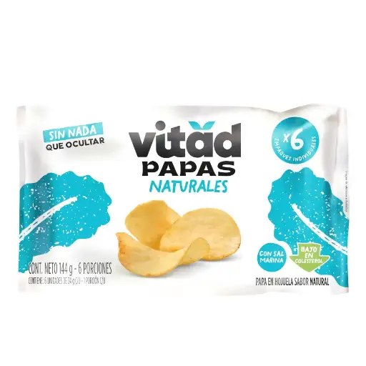 [V052] Papas Naturales 24g x 6uds